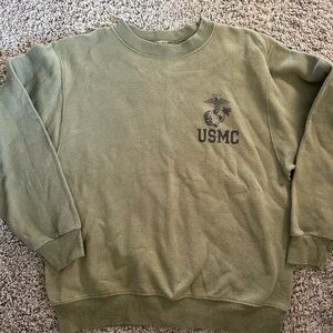 USMC Olive Green Men's Sweater